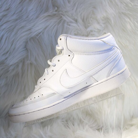 Nike Mens Court Vision CD5466-100 White Basketball Shoes Sneakers Size 10 - Picture 2 of 9